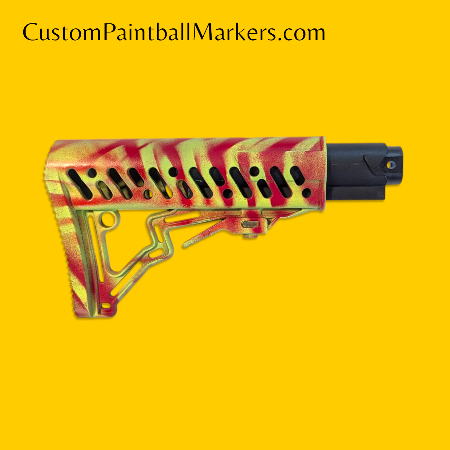 Tippmann TMC Stock & Tube • Custom Finish • Green / Red