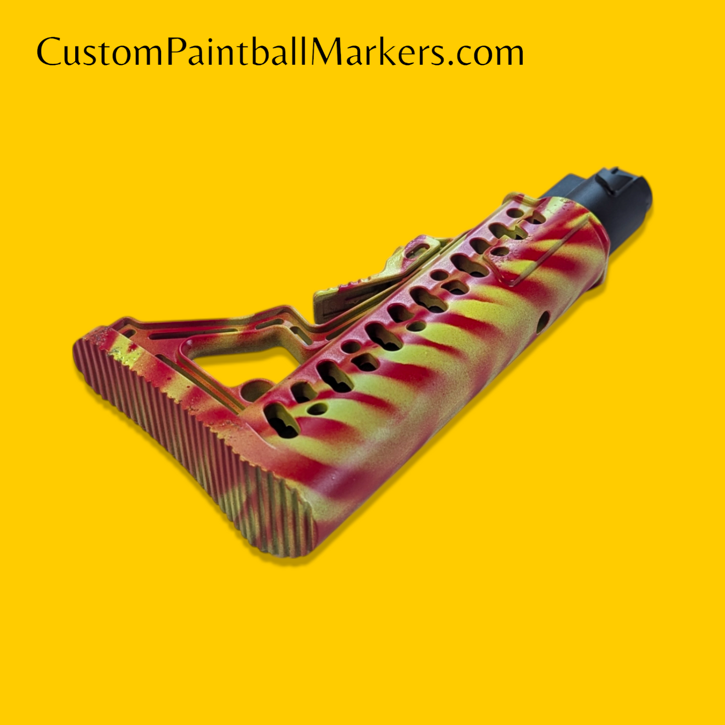 Tippmann TMC Stock & Tube • Custom Finish • Green / Red