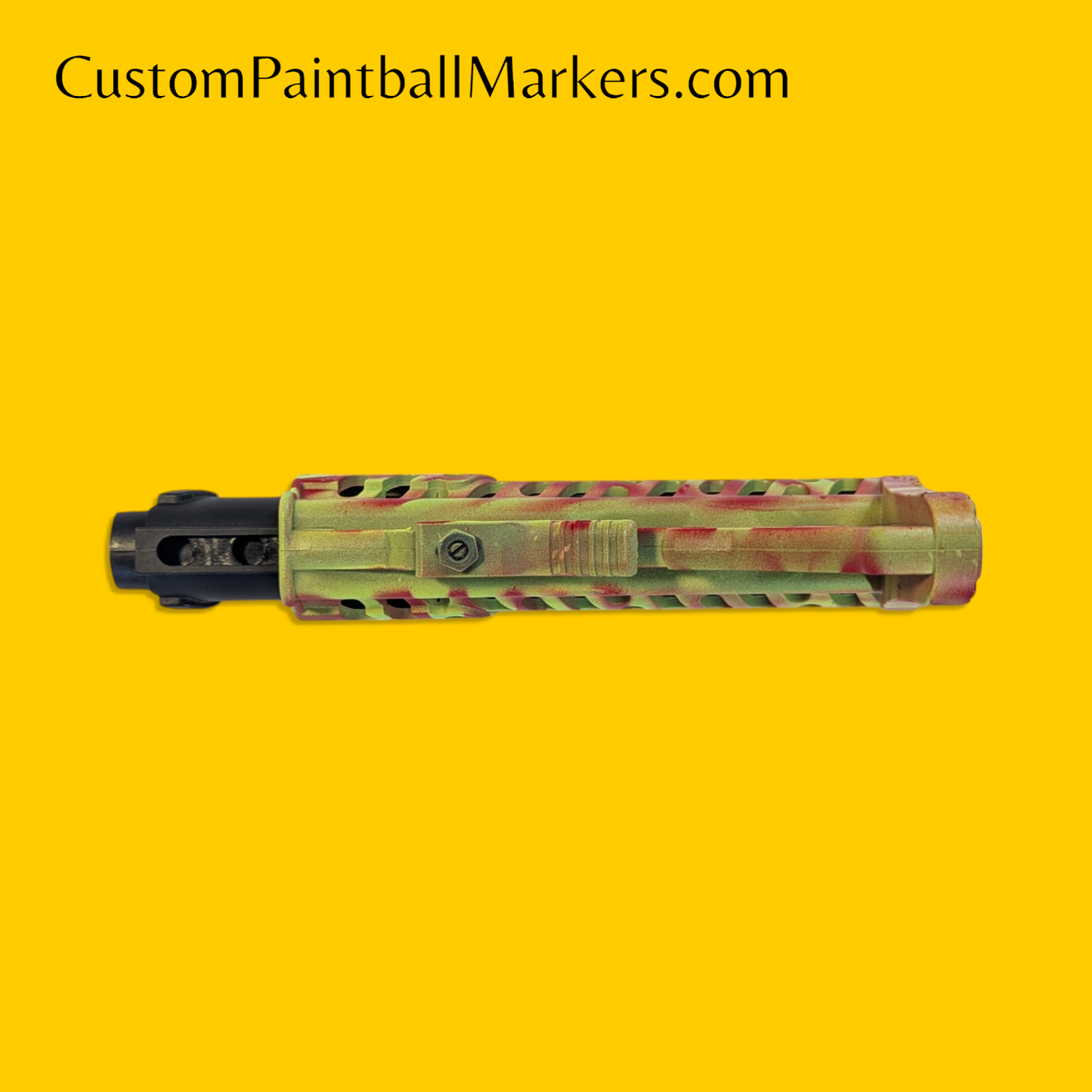 Tippmann TMC Stock & Tube • Custom Finish • Green / Red