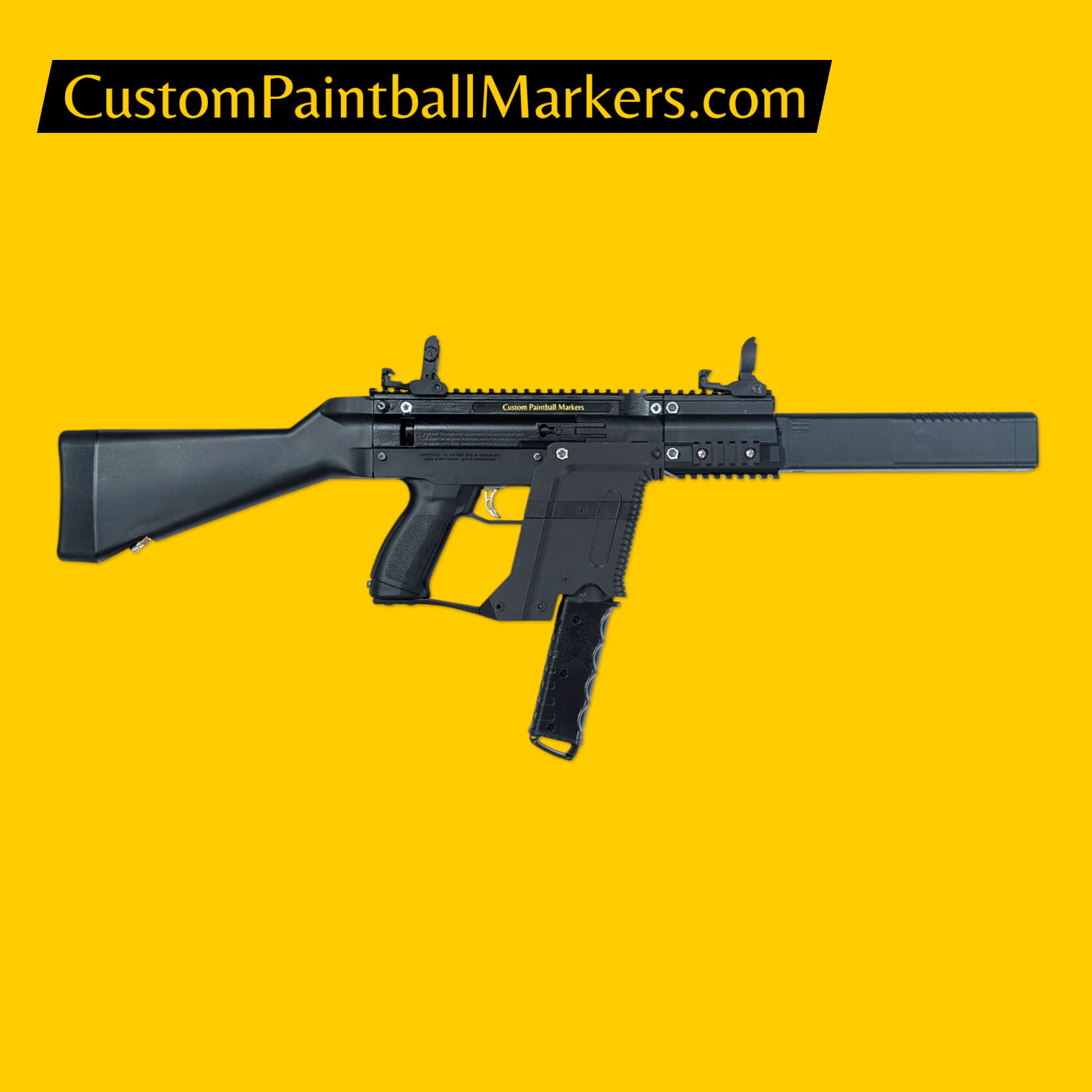 Full Auto Tacamo Hurricane Vector Nightshade custom magfed paintball marker product view 2