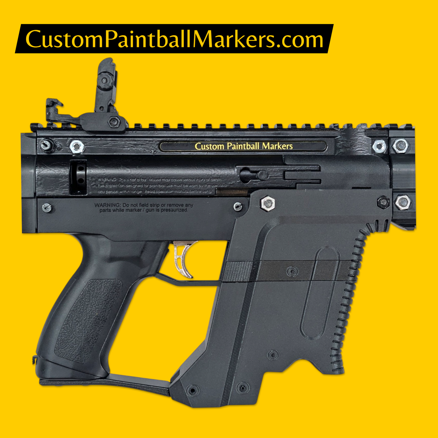 Full Auto Tacamo Hurricane Vector Nightshade custom magfed paintball marker product view 5