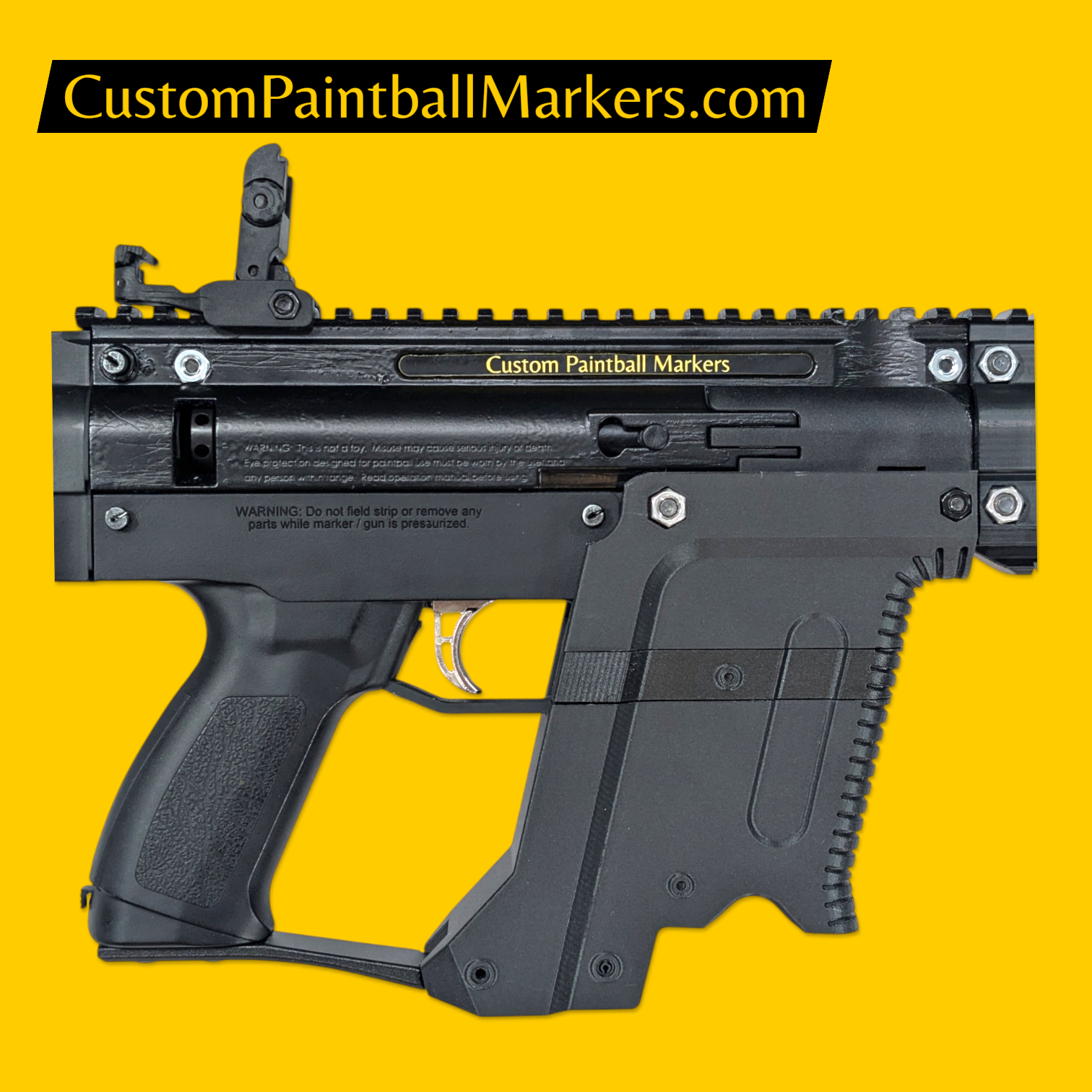 Full Auto Tacamo Hurricane Vector Nightshade custom magfed paintball marker product view 5