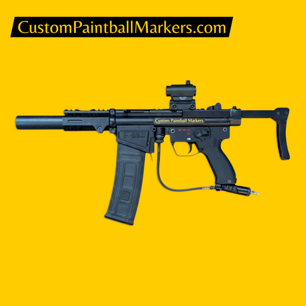 Full Auto Tacamo Vortex MP300 Blackout Zero Hour custom magfed paintball marker product view 1