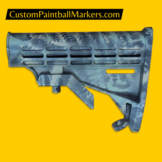 GXG MILSIM Stock • Fern Pattern Custom Finish (Item 1)