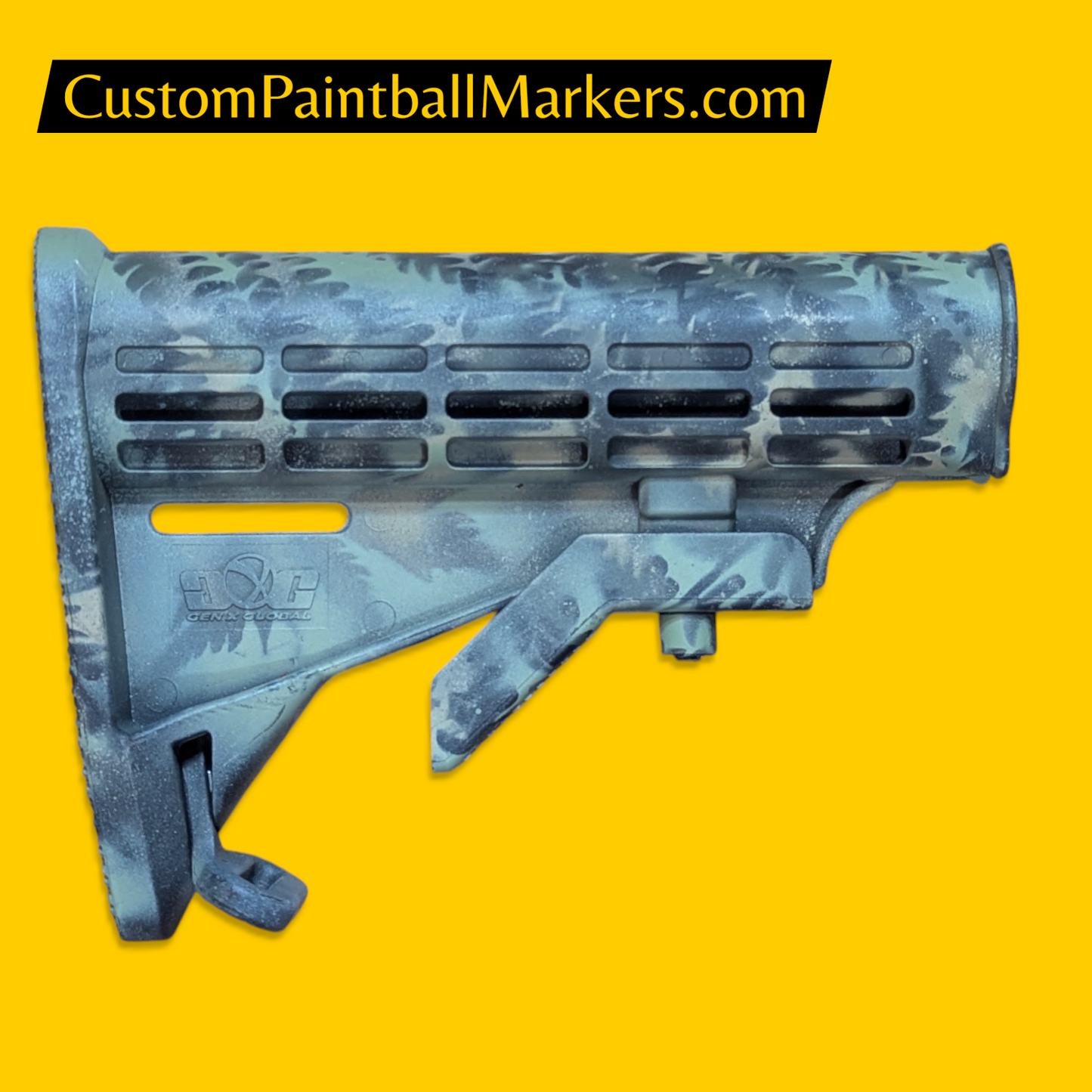 GXG MILSIM Stock • Fern Pattern Custom Finish (Item 1)