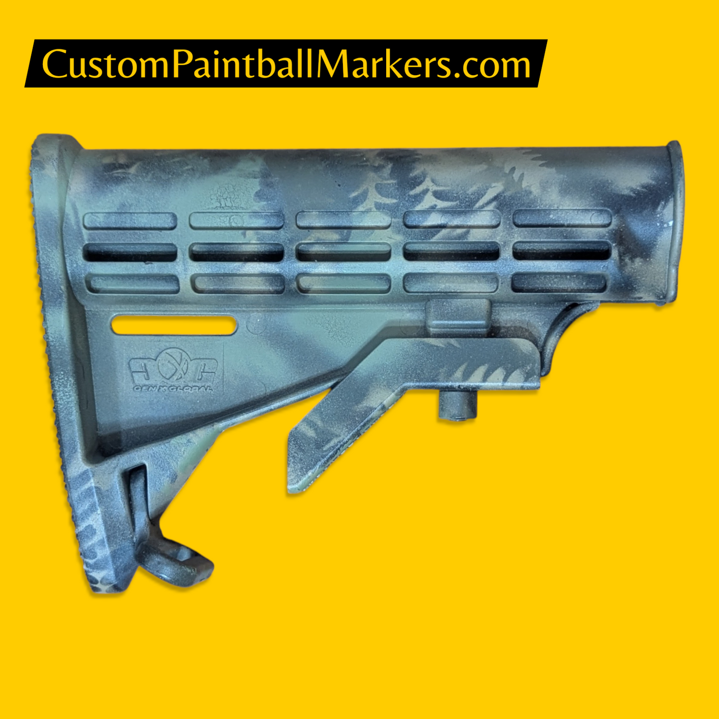 GXG MILSIM Stock • Fern Pattern Custom Finish (Item 2)