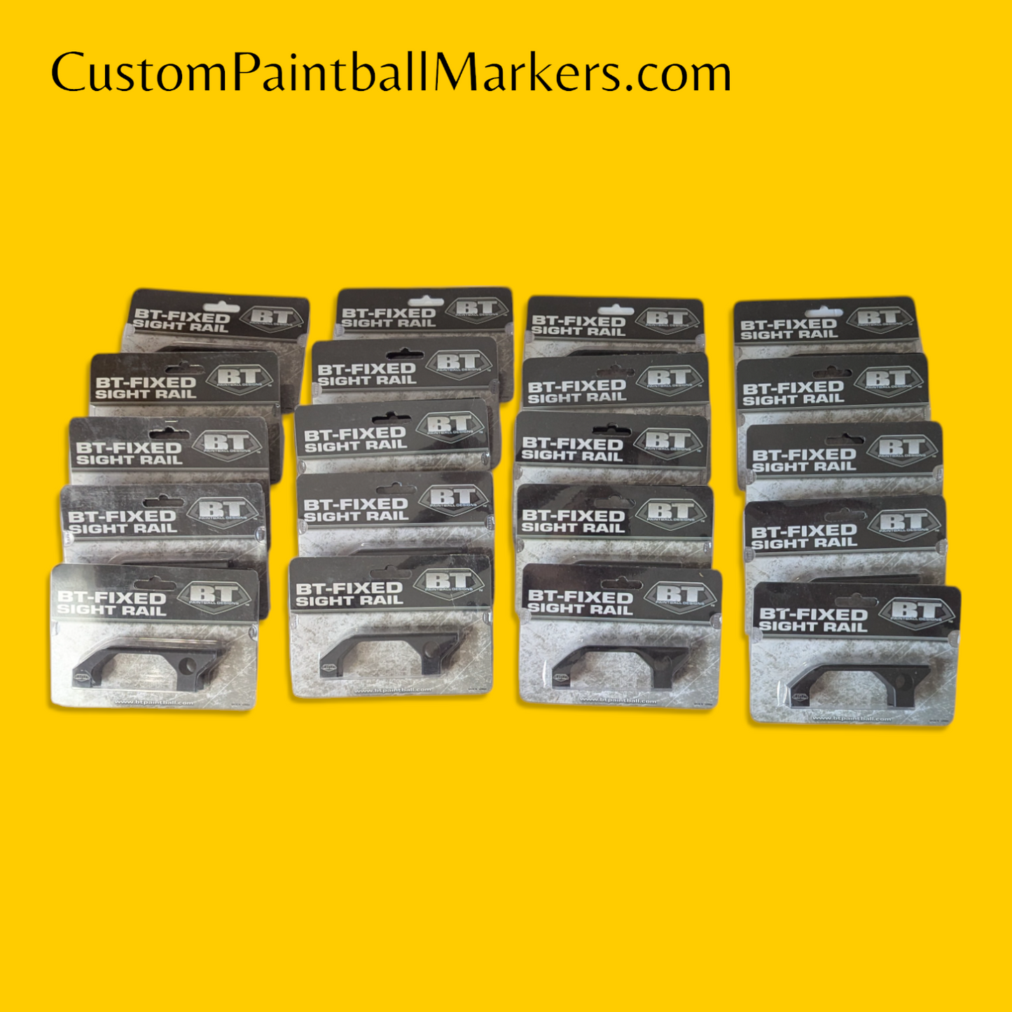 Lot Of 20 BT Tippmann 98 / A5 Paintball Fixed Sight Rail • Brand New!