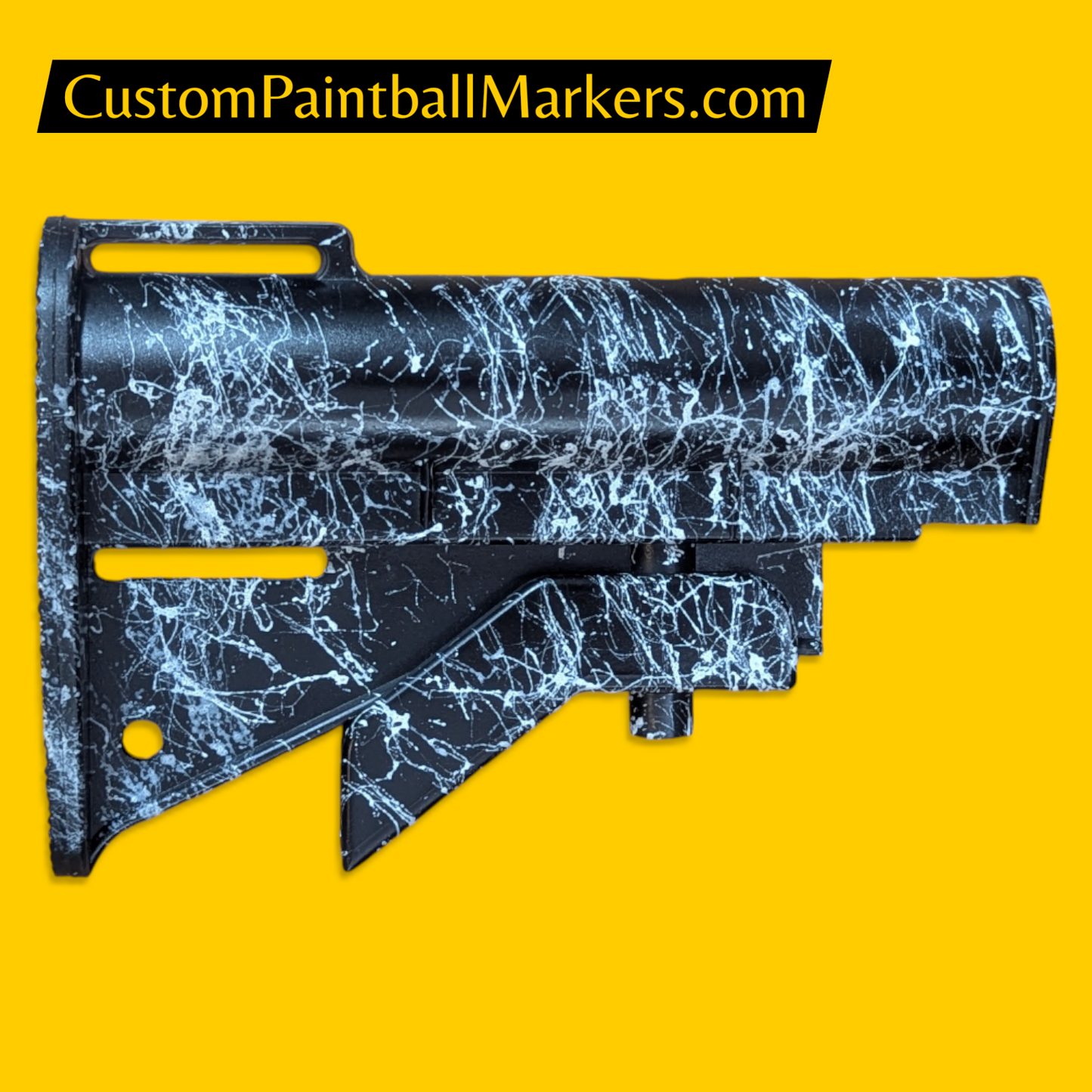 RAP4 M1A1 Milspec Style Stock • Black Marble Custom Finish