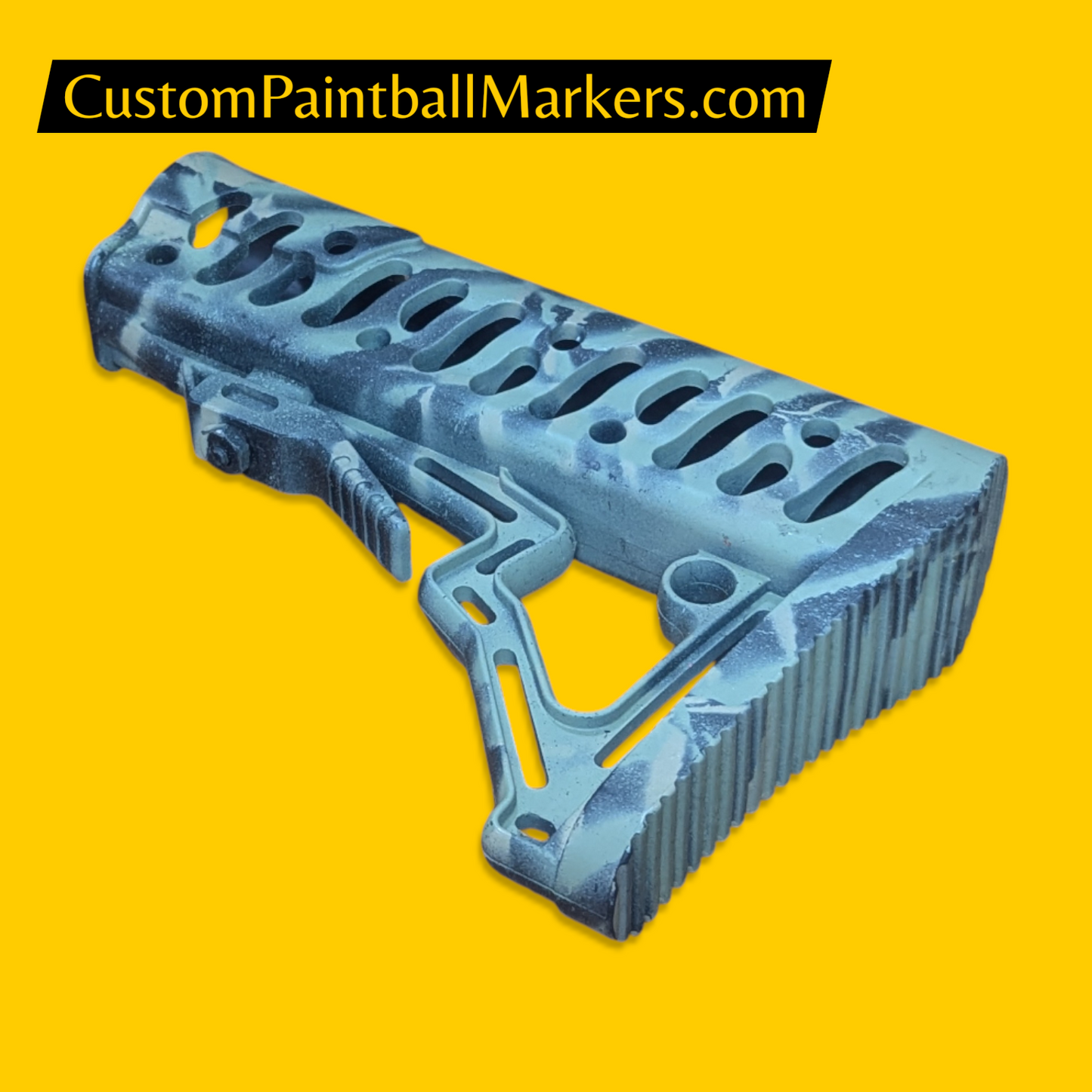 Tippmann TMC Milspec Style Stock • Fern Pattern Custom Finish