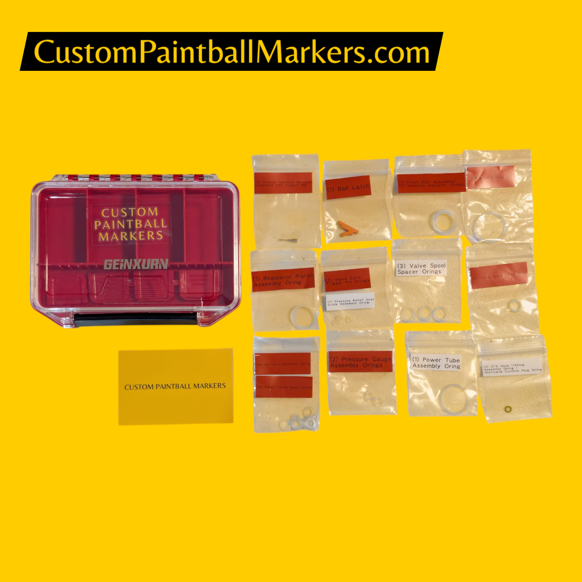 Custom Paintball Markers' Tippmann X7 Phenom / Tacamo Hurricane / MKP-II Rebuild Kit